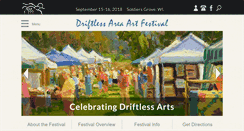 Desktop Screenshot of driftlessareaartfestival.com